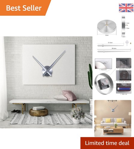Elegant silver wall clock - elegant,