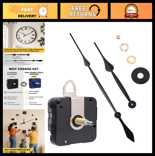 High torque clock movement - high,